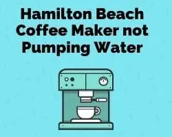 Hamilton Beach Coffee Maker Not Pumping Water