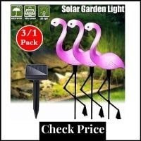 Outdoor Solar Lights, 3 Pack Flamingo Led Stake Light