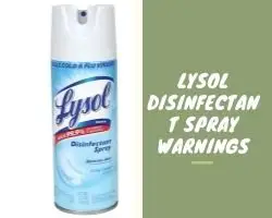 Lysol Disinfectant Spray Warnings