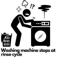 washing machine stops at rinse cycle