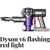 dyson v6 flashing red light