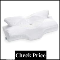elviros cervical memory foam pillow for side sleepers