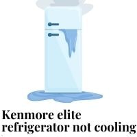 kenmore elite refrigerator not cooling
