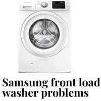 samsung front load washer problems