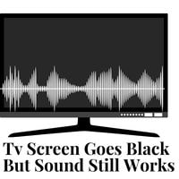 tv screen goes black but sound still works