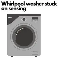 whirlpool washer stuck on sensing