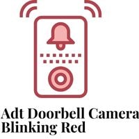 adt doorbell camera blinking red