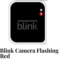 blink camera flashing red