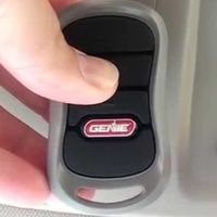 genie garage door opener remote reset the system