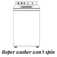 roper washer won't spin