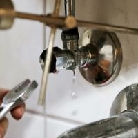 shut off valve leaking under sink