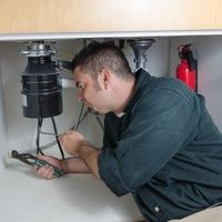 double sink plumbing with garbage disposal