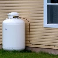 To propane house line tank How to