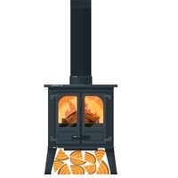 how to install a wood stove chimney through the roof