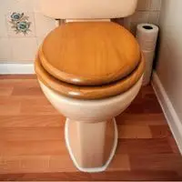 put on a toilet seat cover