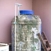 remove smell from water tank