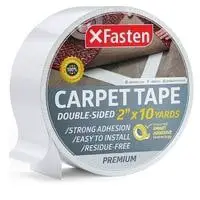 xfasten double sided carpet tape for area rugs and carpets