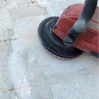 using floor grinder