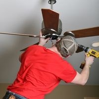 install the ceiling fans