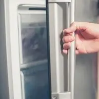 the door of the freezer