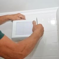 replace a bathroom exhaust fan without attic access