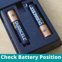 check battery position