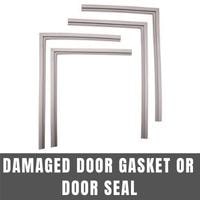 damaged door gasket or door seal