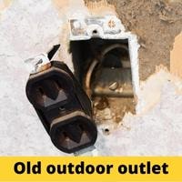 old outdoor outlet