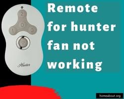remote for hunter fan not working