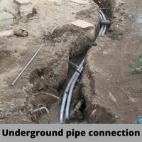 underground pipe connection