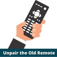 unpair the old remote