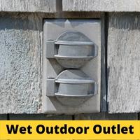 wet outdoor outlet