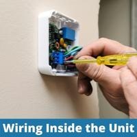 wiring inside the unit