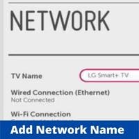 add network name