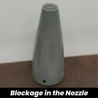blockage in the nozzle
