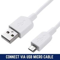 connect via usb micro cable