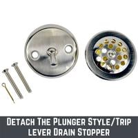 detach the plunger styletrip lever drain stopper