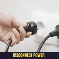disconnect power