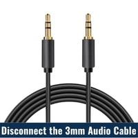 disconnect the 3mm audio cable