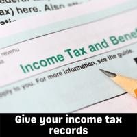 give your income tax records