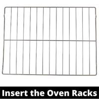 insert the oven racks