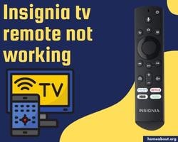 insignia tv remote not working