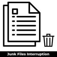junk files interruption