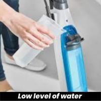 low level of water
