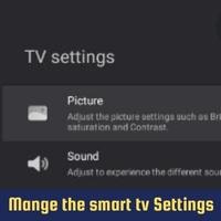 mange the smart tv settings