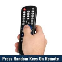 press random keys on remote