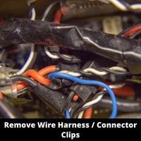 remove wire harness connector clips