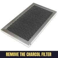 remove the charcol filter