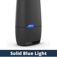 solid blue light