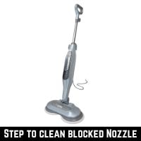 step to clean blocked nozzle